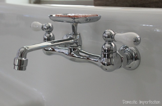 vintage faucet for a high back sink