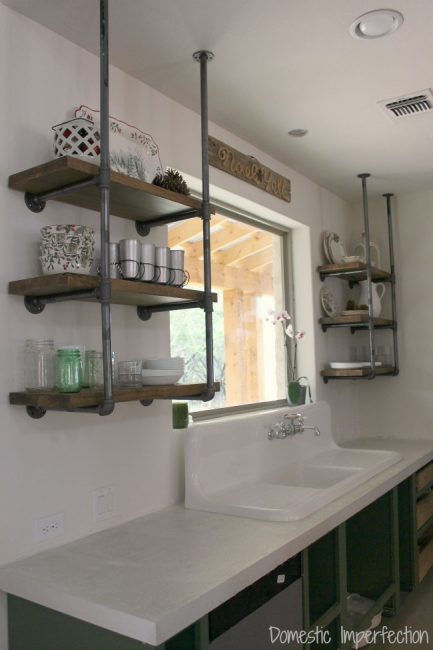 Industrial Pipe Kitchen Shelving - Wildfire Interiors