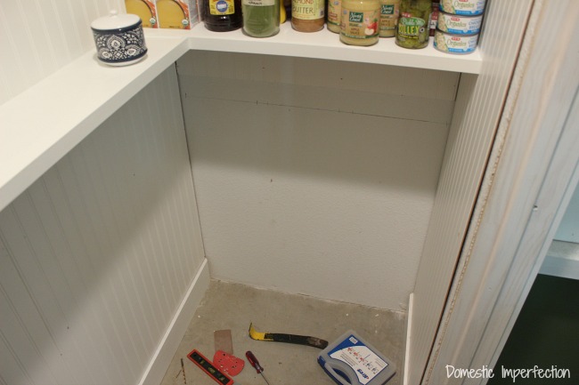 pantry ready for drawers