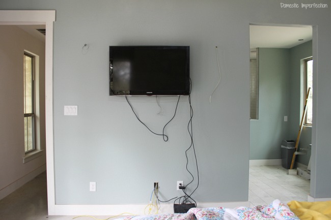 master bedroom tv wall
