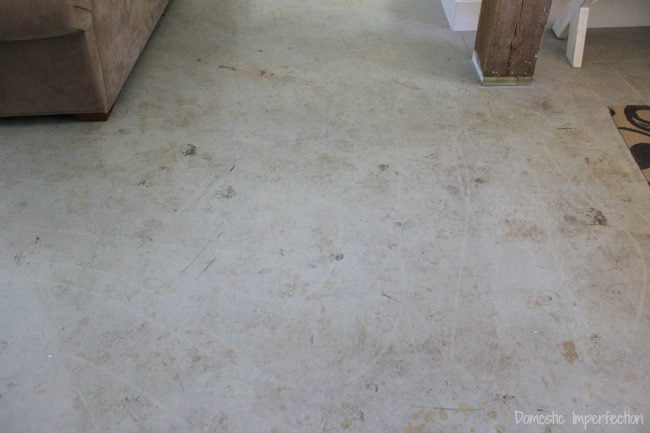 sealed concrete floor