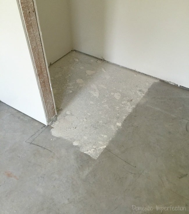 concrete floor clean up