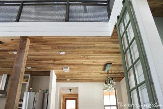 DIY Reclaimed Wood Ceiling (so cheap, so pretty) - Wildfire Interiors