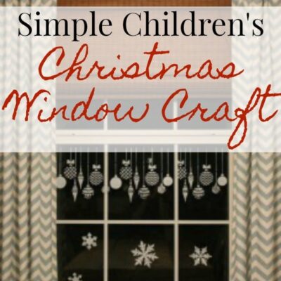 childrens window christmas craft