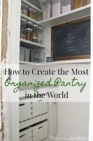 creating the most organized pantry in the world