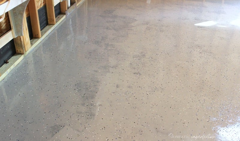 DIY garage floor coating coverage problems