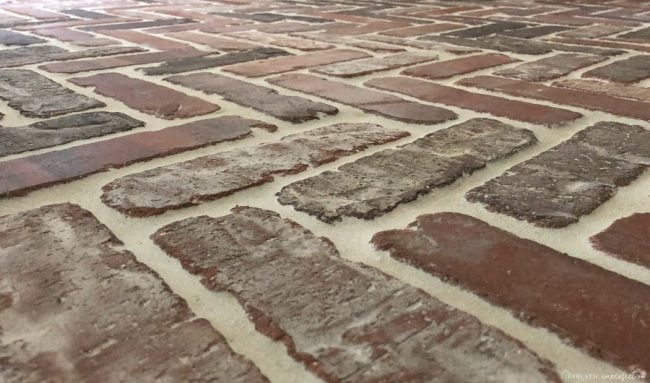 herringbone brick tile flooring