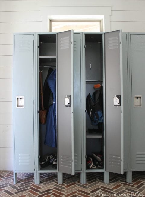 Locker for mudroom storage