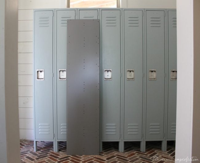 mudroom DIY lockers