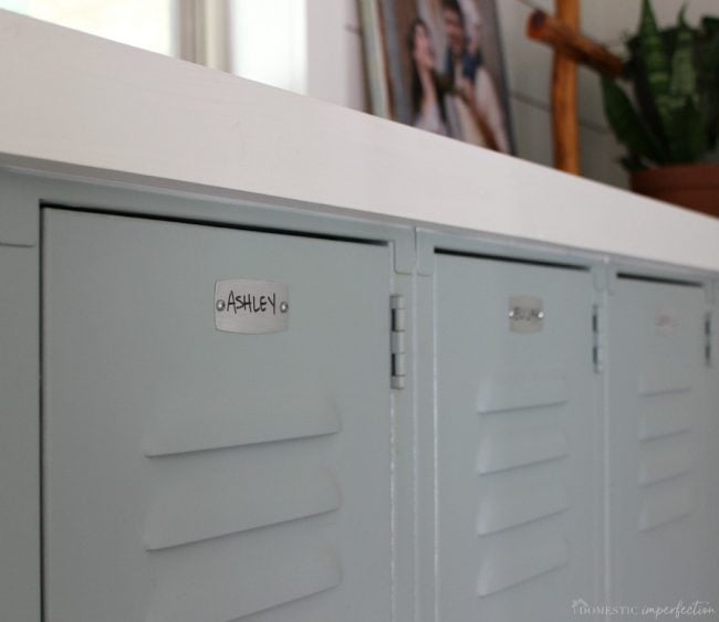 labeled lockers