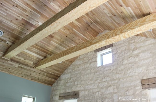 cedar vaulted ceiling