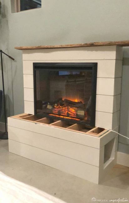 electric fireplace progress