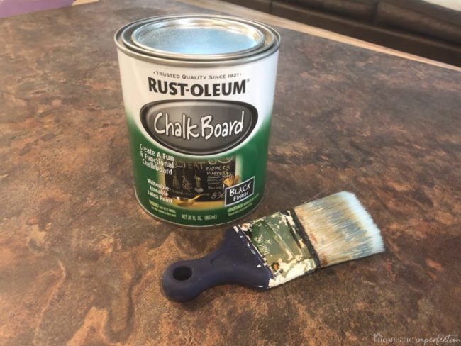 chalkboard paint countertop