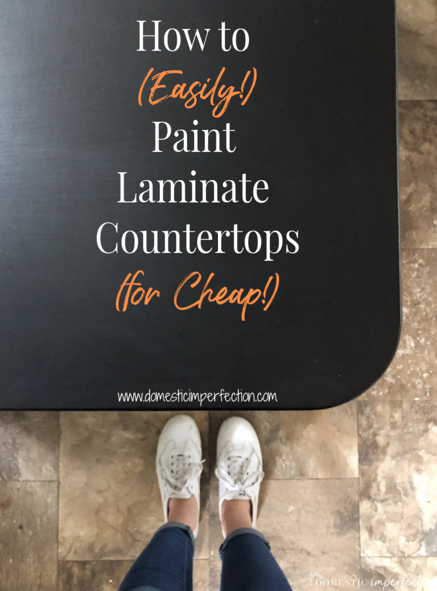 Painting Laminate Countertops with Chalkboard Paint - Wildfire Interiors
