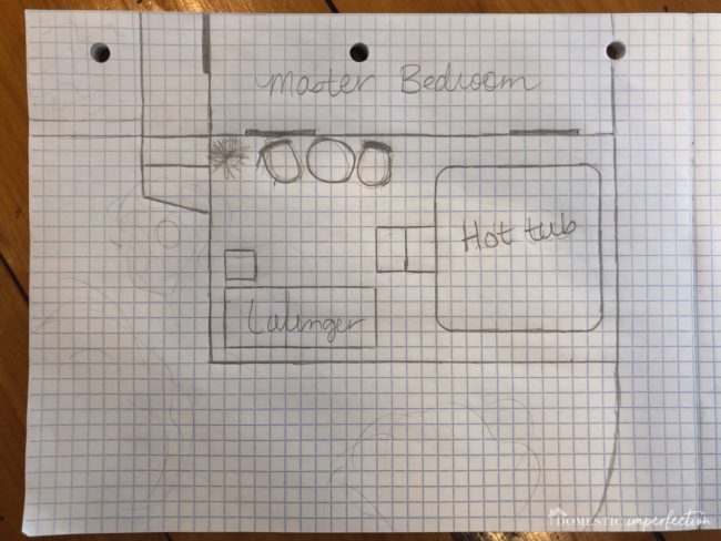 small hot tub patio plan