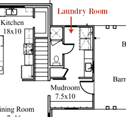laundry room floorplan
