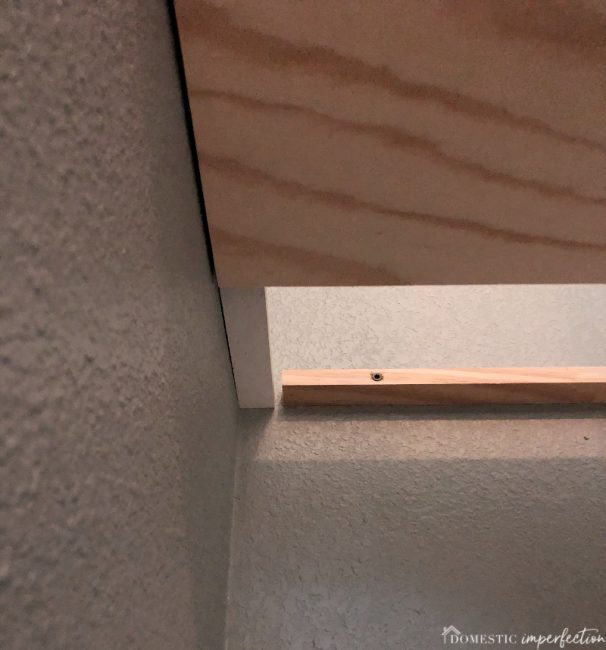 hidden shelf supports