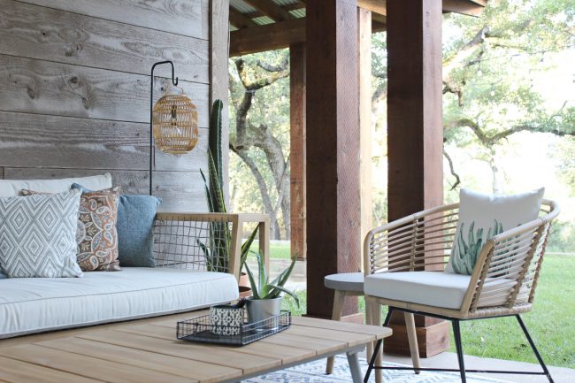 covered porch furniture ideas