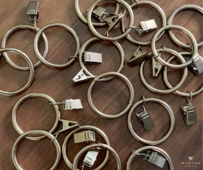 Use ring clip to fake a fancy curtain