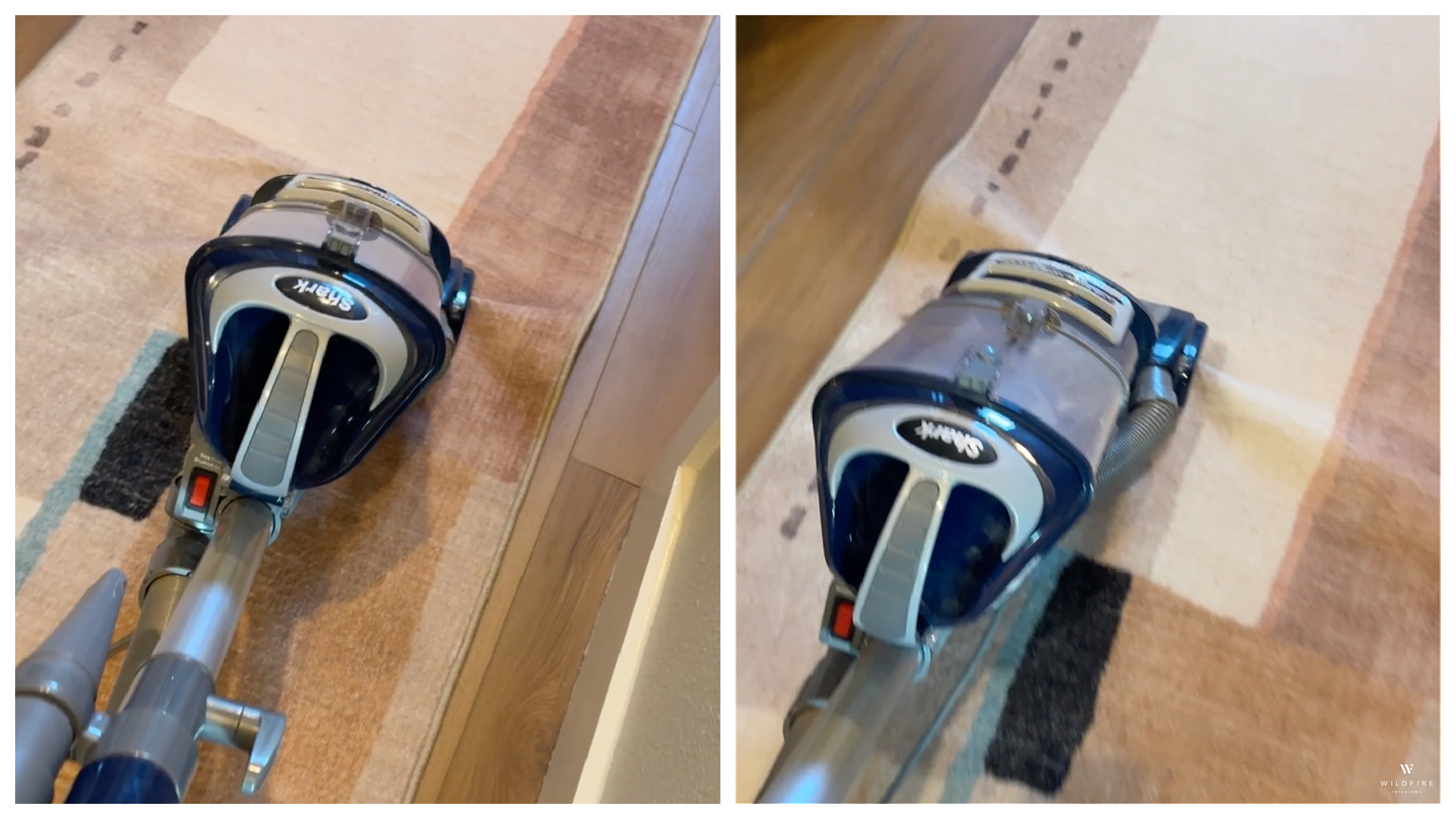 Vacuuming a Ruggable all-in-one runner