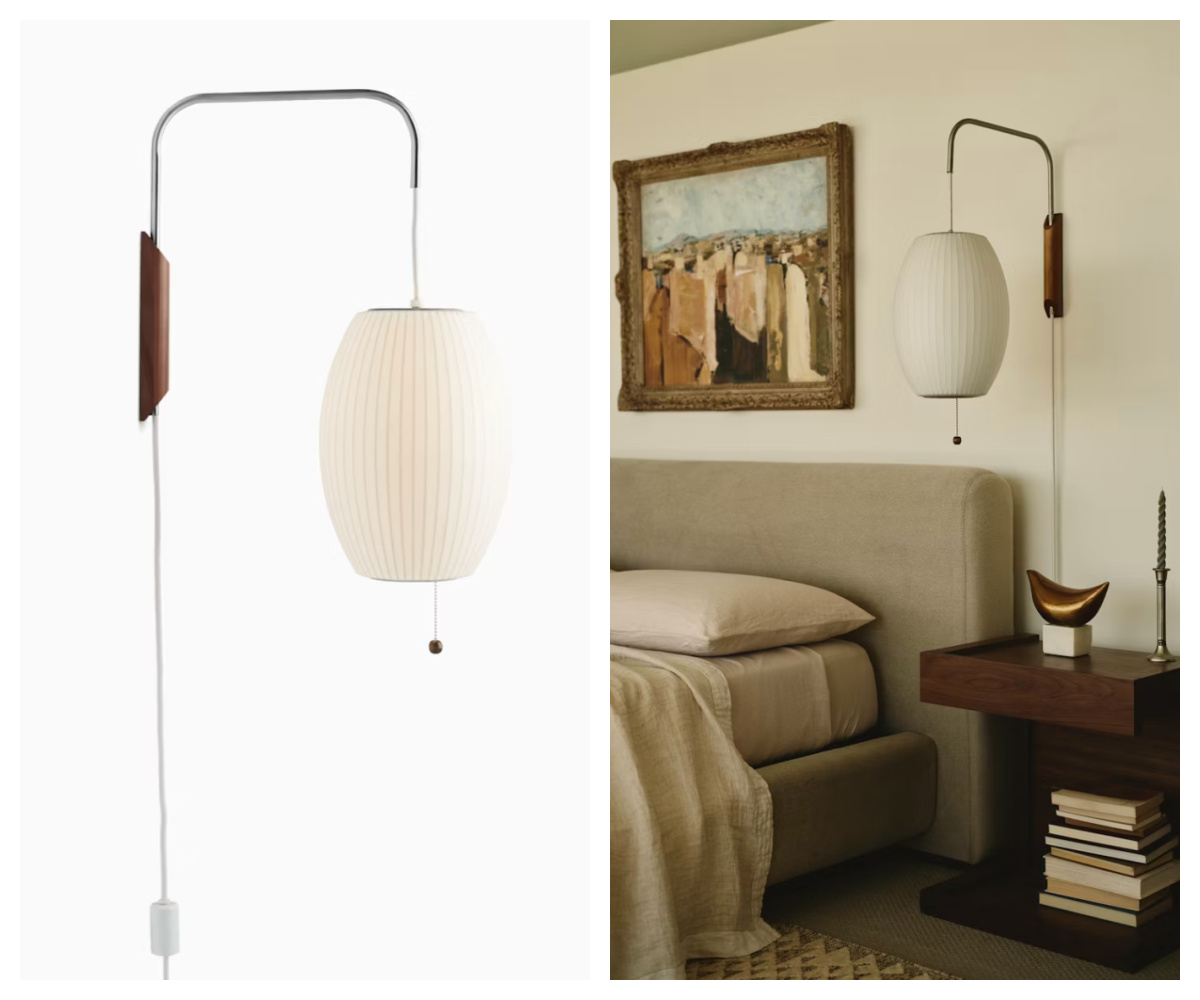 Nelson Cigar wall sconce by Herman Miller