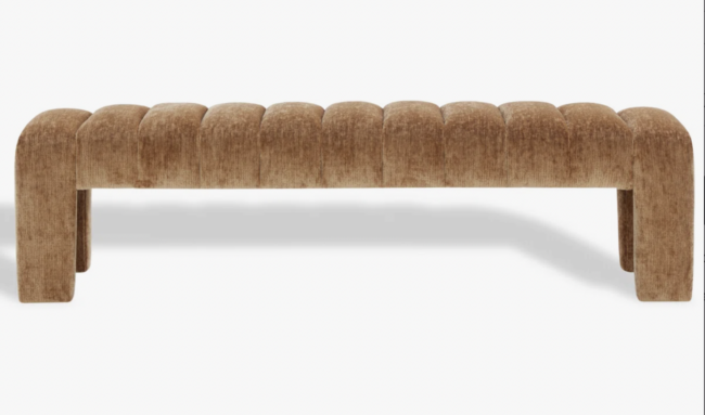 simple Upholstered modern bench