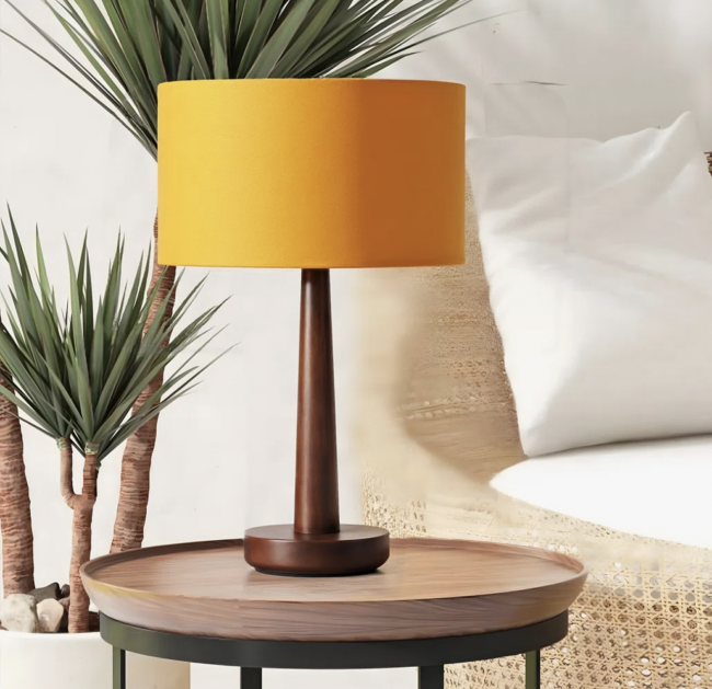 Modern Solid Wood Table Lamp
