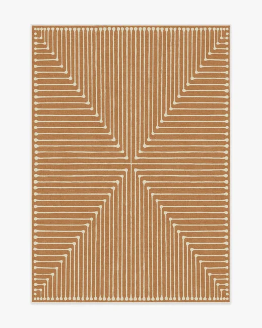 Ruggable Inkdrop Copper Rug by Johnathan Adler