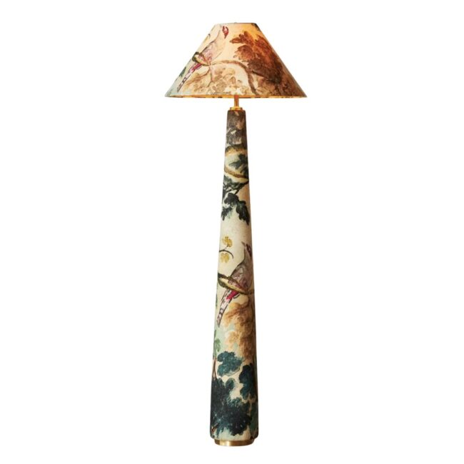 Upholstered Empire Floor Lamp