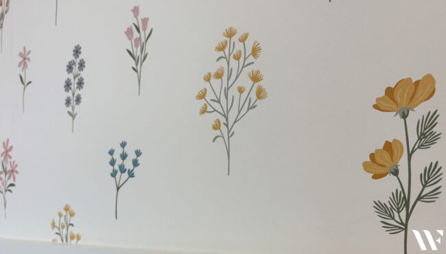 Customizable, removable wallpaper you can use on textured walls