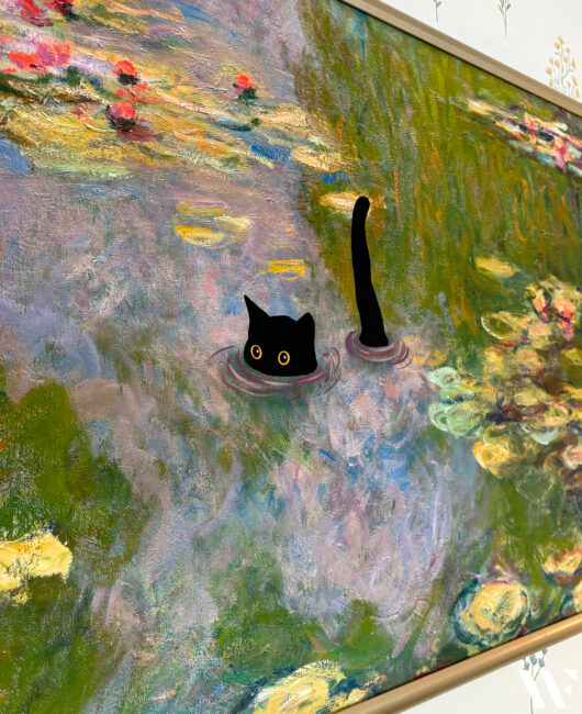 Monet cat art